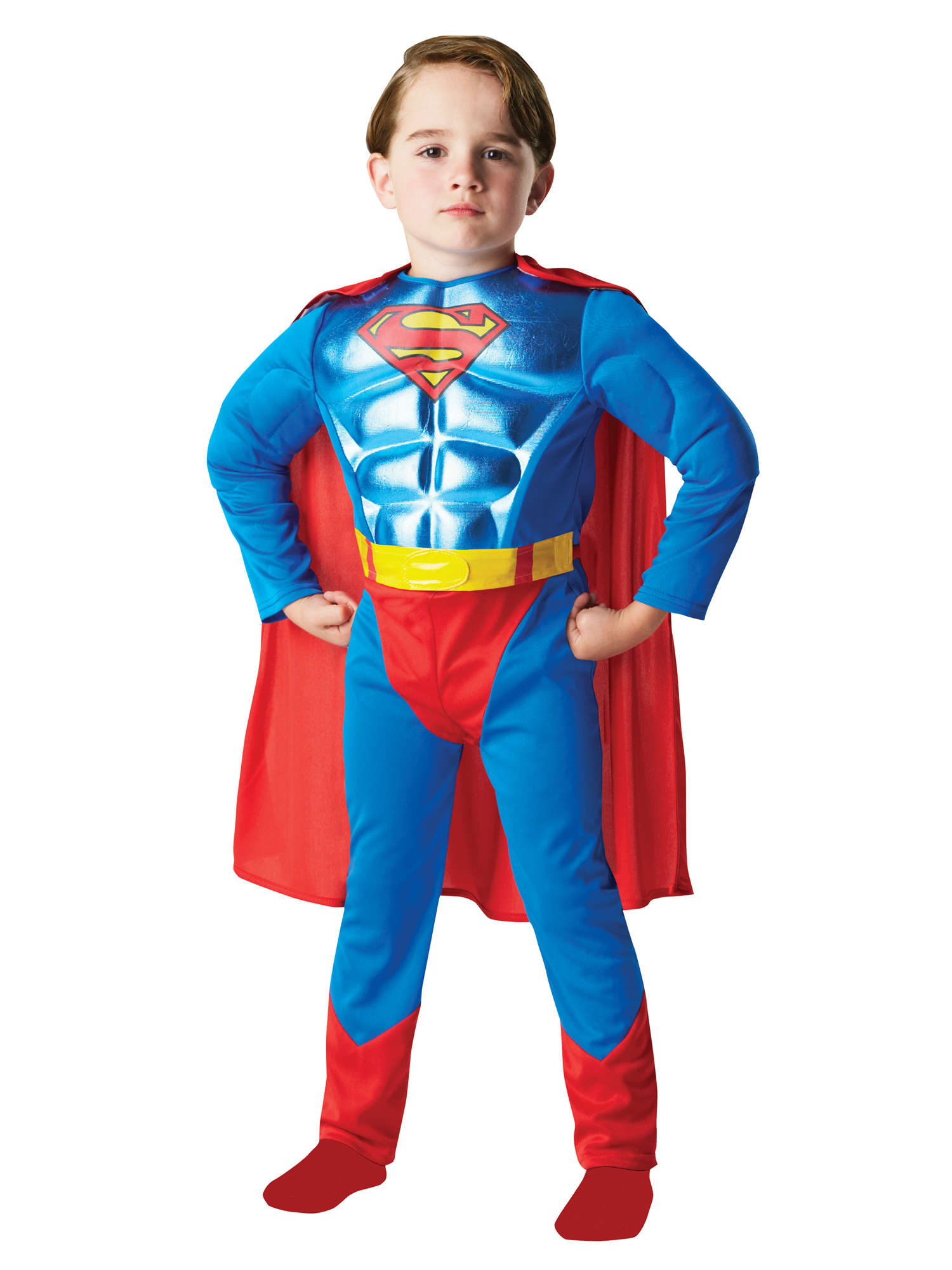 METALLIC CHEST DC SUPERMAN – CHILDRENS – Rubies Masquerade Co. (UK)