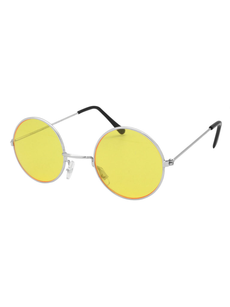 Lennon Glasses Yellowsilver Frame Rubies Masquerade Co Uk 